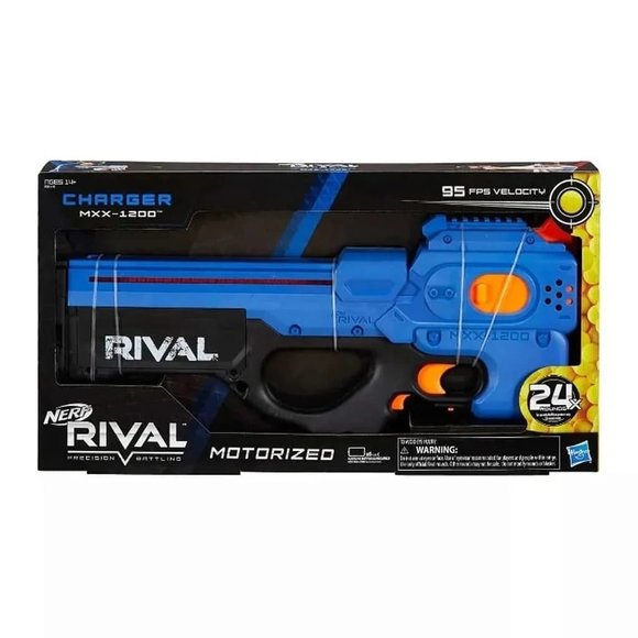 Nerf Rival Charger MXX-1200 Motorized Blaster Fun Gun, Includes 24 Nerf Rounds - Picture 2 of 6